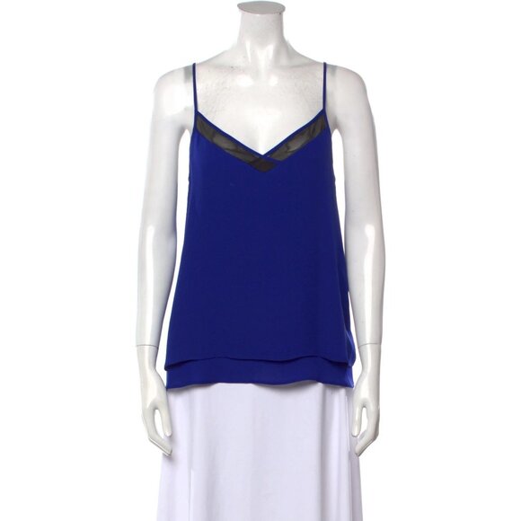 Rebecca Minkoff Navy Silk Top - Picture 2 of 4